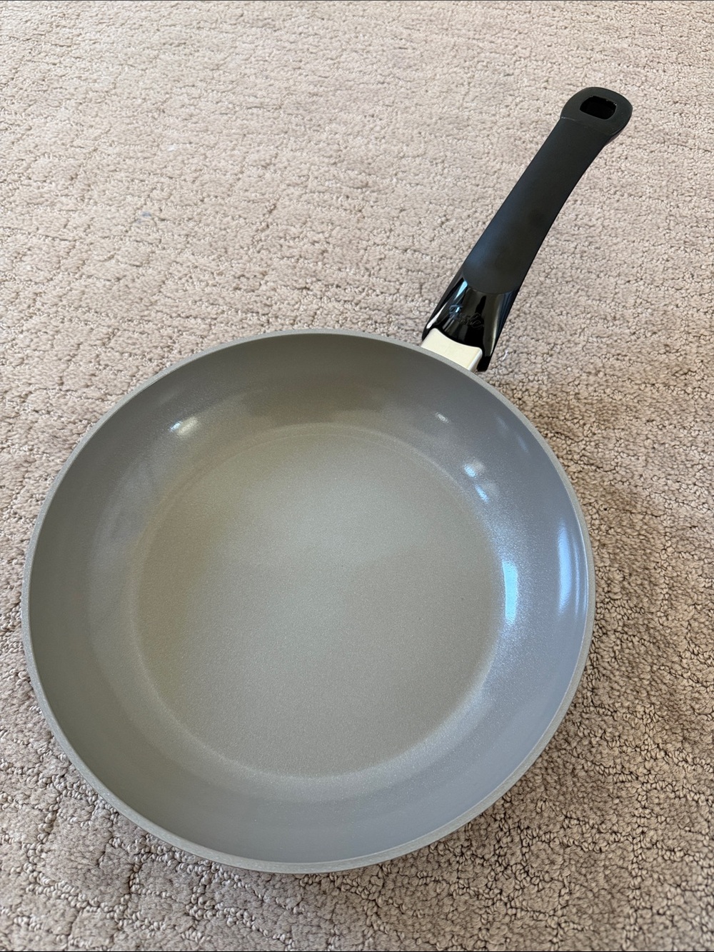 Fissler Ceratal Classic Frying Pan in Warm Grey with Black Handle